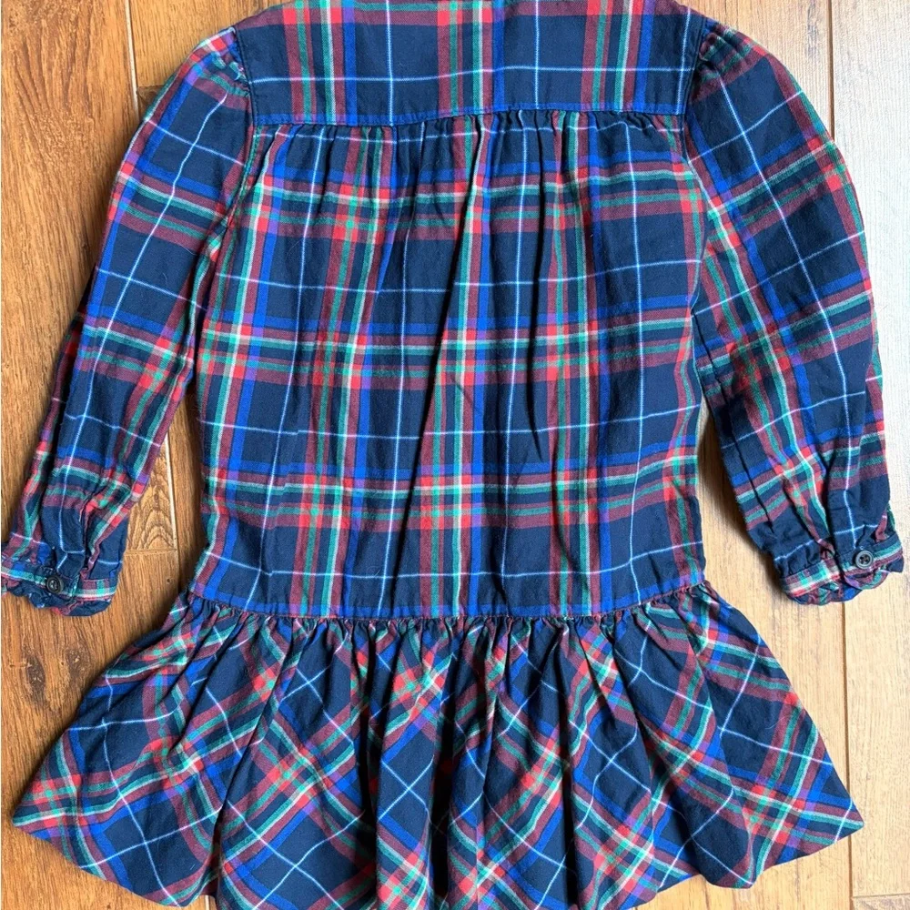 Girls Ralph Lauren Plaid Dress with Ruffles. Size 2T